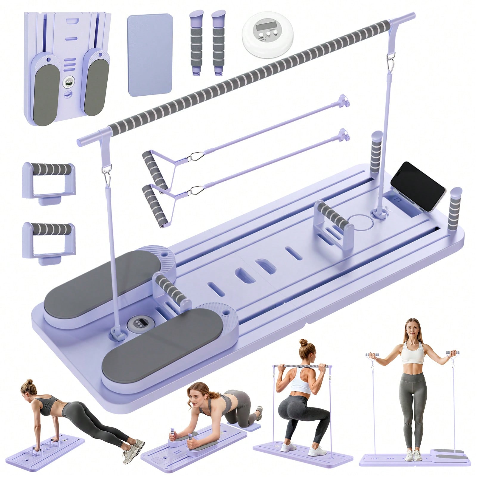 Fitness Equipment - Реформер для пилатеса с перекладиной, доска