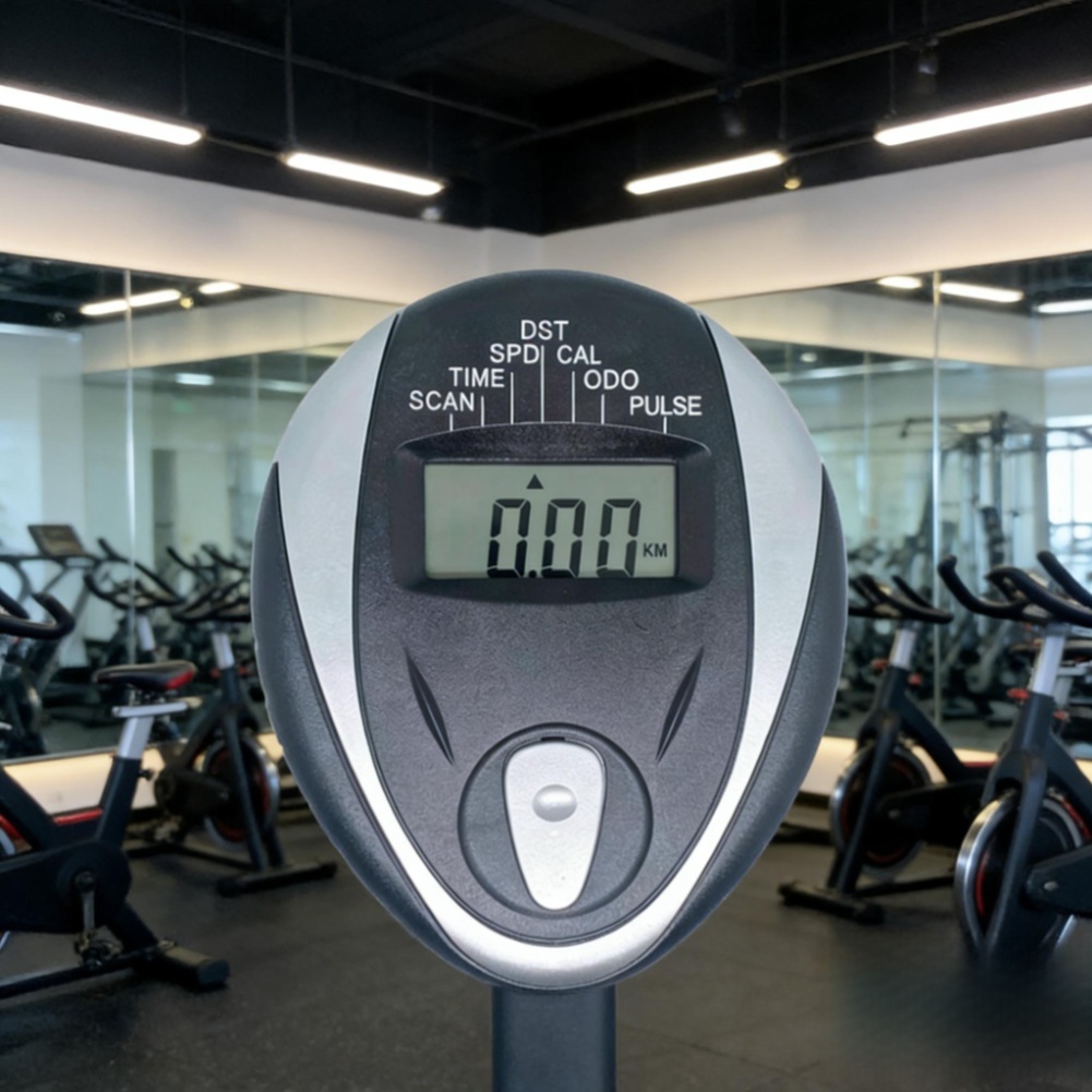 Exercise Bike Magnetic Resistance - Черный ЖК-дисплей из АБС-пластика для велотренажера