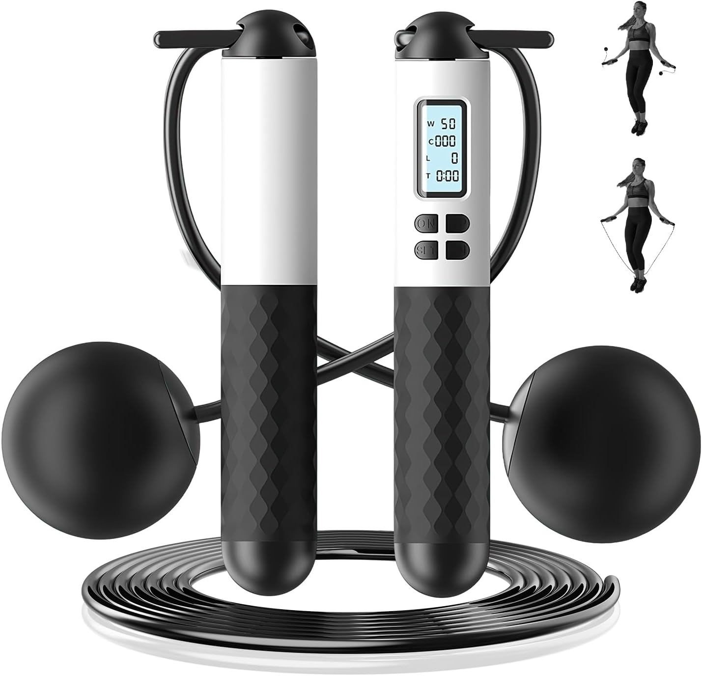 Smart Jump Rope Digital Counter - Беспроводная скакалка 6 см со счетчиком