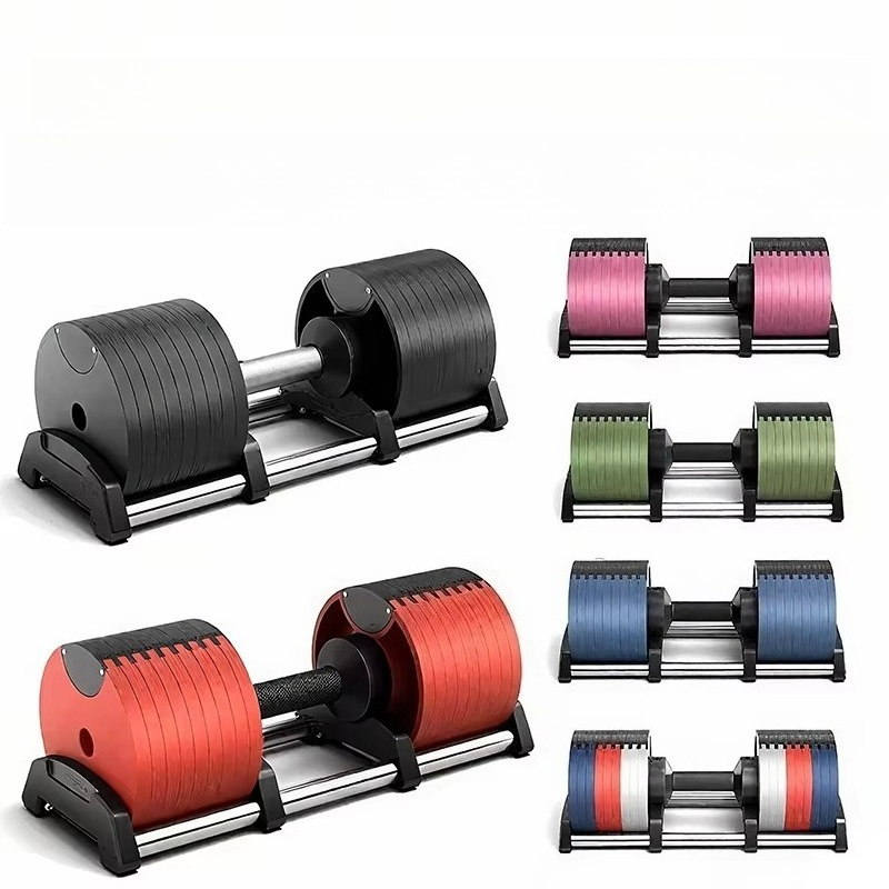 Недорогие цветные гантели для  – обзор и цена Adjustable Dumbbell Pair 40Kg
