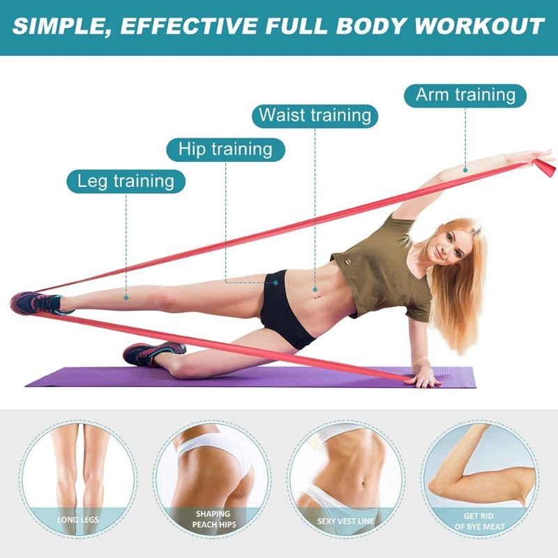 Эластичные ленты для тренирово – обзор и цена Pilates Bar Kit With Resistance Bands