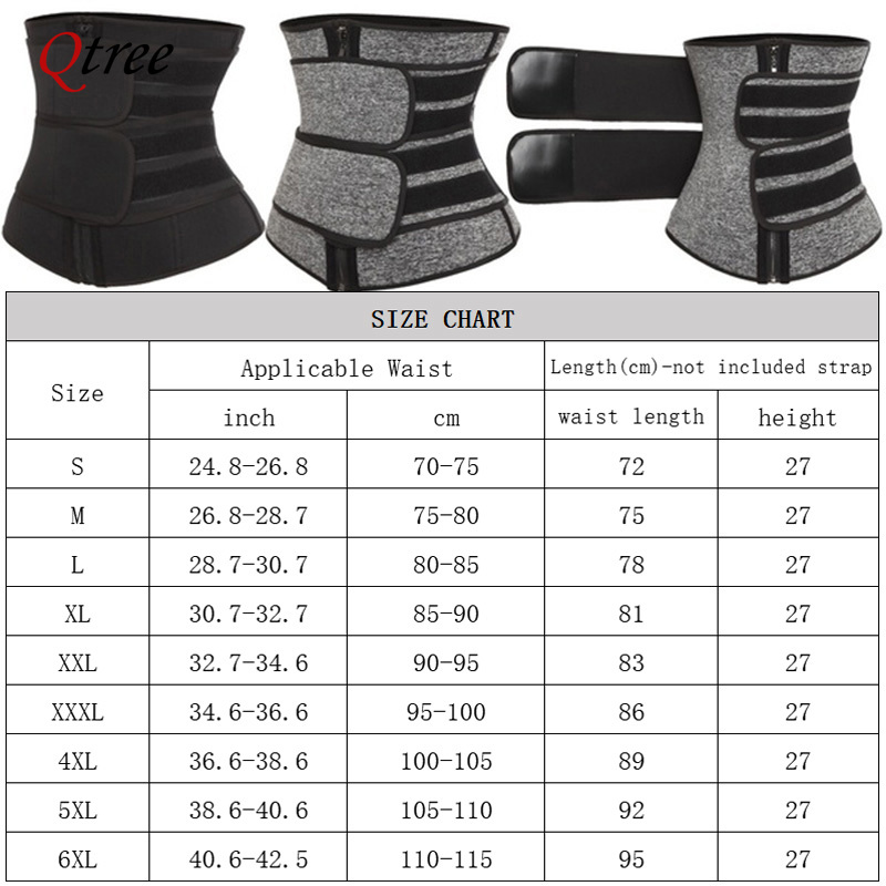 Qtree Тренажер для талии больш – обзор и цена Sweat Waist Trainer Belt Neoprene