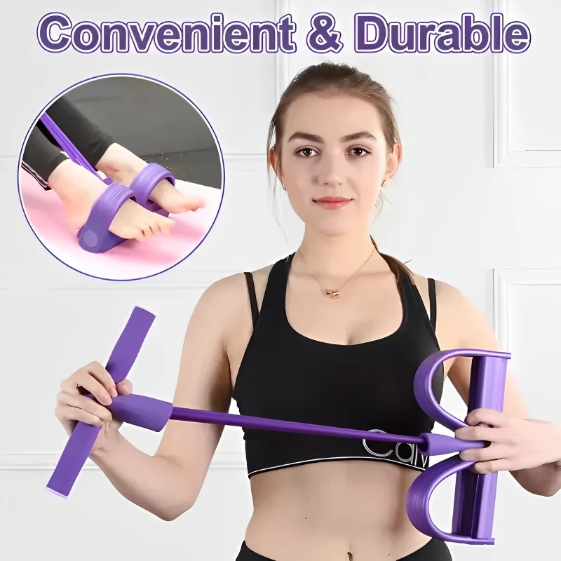 4-трубный эспандер с педалями, – обзор и цена Resistance Bands Set With Handles