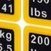 2 шт. желтых наклеек с весом ( – обзор и цена Fitness Equipment