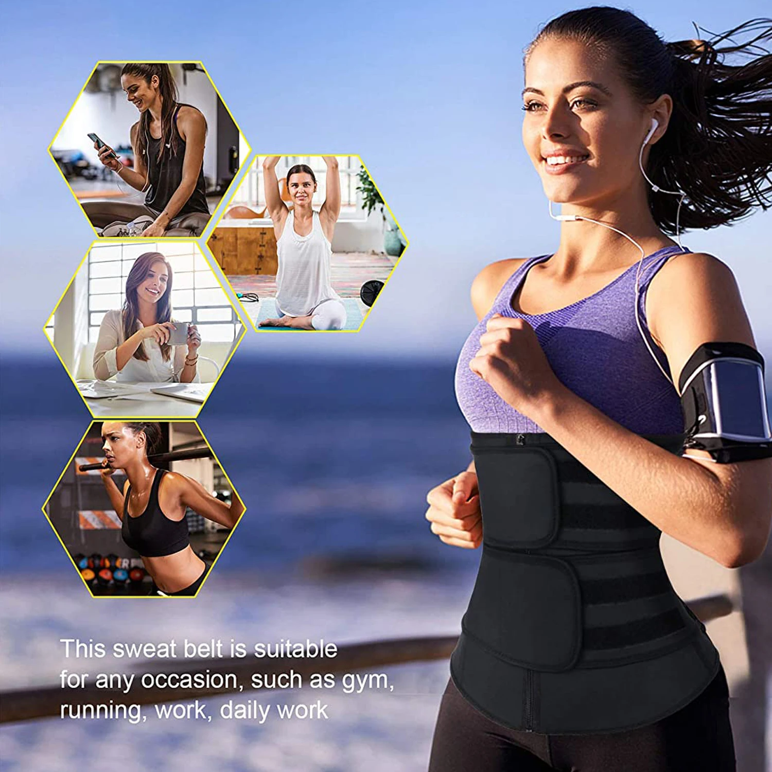 Неопреновый тренажер для талии – обзор и цена Sweat Waist Trainer Belt Neoprene